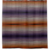 Rideaux De Douche Nuances D'Aquarelle Salée Orange Et Violet (Devant)