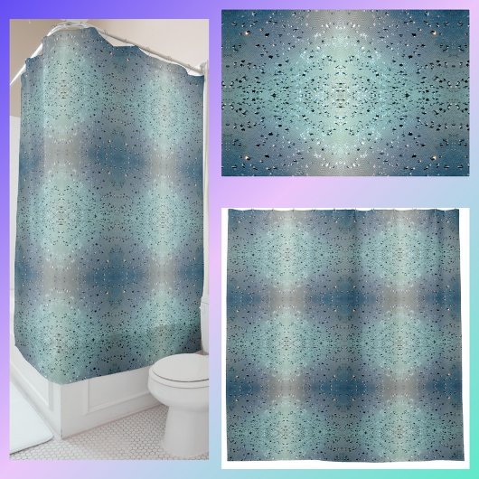Rideaux De Douche Nuances de bleu brillant