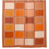 Rideaux De Douche Nuances de blocs orange (Devant)
