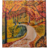 Rideaux De Douche Nuances de la forêt automne (Devant)
