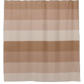 Rideaux De Douche Nuances de rayures Brown (Devant)