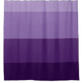 Rideaux De Douche Nuances de rayures foncées et violettes claires (Devant)