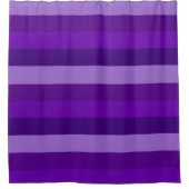 Rideaux De Douche Nuances de rayures violettes (Devant)