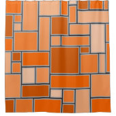 Rideaux De Douche Nuances d'orange (Devant)