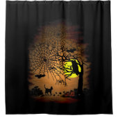 Rideaux De Douche Nuit d'Halloween, Joyeux Halloween ! (Devant)