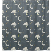 Rideaux De Douche nuit lune et étoiles (Devant)