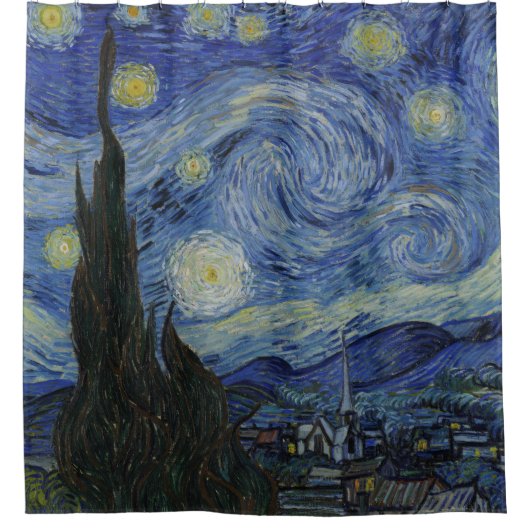 Rideaux De Douche Nuit Van Gogh Starry (Devant)