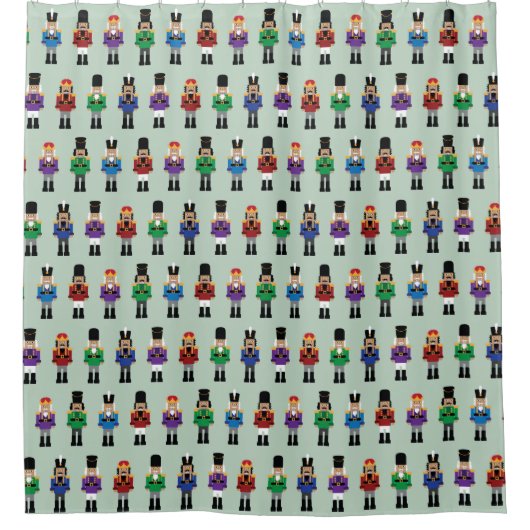 Rideaux De Douche Nutcrackers colorés (Devant)