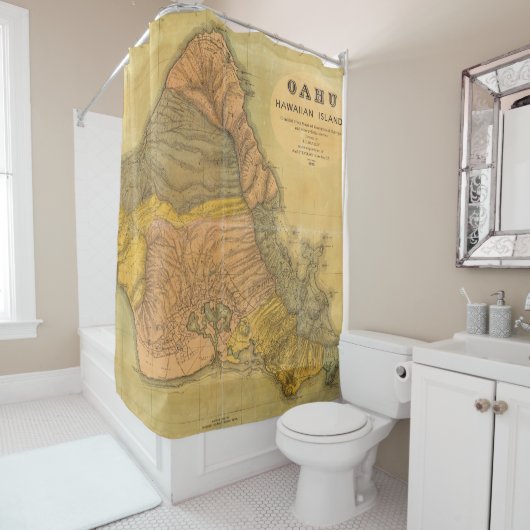 Rideaux De Douche Oahu, îles hawaïennes (En situation)