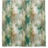 Rideaux De Douche Oasis tropicale de bambou (Devant)