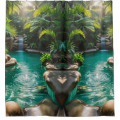 Rideaux De Douche Oasis tropicale - Vibrant (Devant)