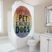 Rideaux De Douche Objectif de vie Pet Tous les chiens (En situation)