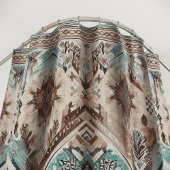 Rideaux de douche occidentaux turquoise Boho, déco