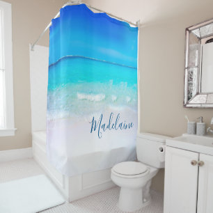Rideaux De Douche Ocean Beach Maison d'été en bord de mer
