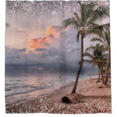 Rideaux De Douche Ocean Beach Waves Tropical Island (Devant)