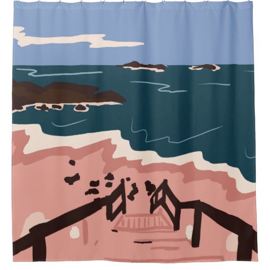 Rideaux De Douche Ocean Blues (Devant)