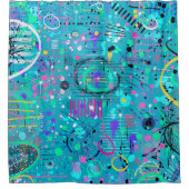 Rideaux De Douche Ocean Bubbles: Maximalist Art (Devant)