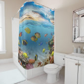 Rideaux De Douche Océan Corail Reef Poisson tropical (En situation)