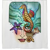 RIDEAUX DE DOUCHE OCEAN VISIONS SEA ART (Devant)