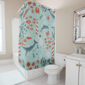 Rideaux De Douche océanique marine phare maritime (En situation)