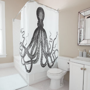 Rideaux De Douche Octopus vintage