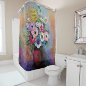 Rideaux De Douche Odilon Redon Anémones - Symbolisme d'art (En situation)