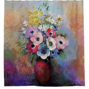 Rideaux De Douche Odilon Redon Anémones - Symbolisme de l'art fin