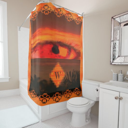 Rideaux De Douche Oeil couchant 2106 (En situation)