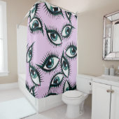 Rideaux De Douche Oeil de montagne conception Abstraite (En situation)