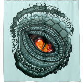 Rideaux De Douche Œil de prédateur reptile primal (Devant)
