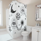 Rideaux De Douche oeil d'halloween illati (En situation)