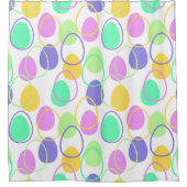 Rideaux De Douche Oeufs de Pâques et contours (Devant)