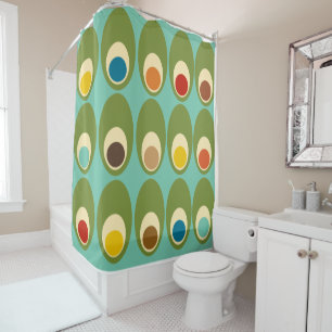 Rideaux De Douche Oeufs modernes du milieu du siècle