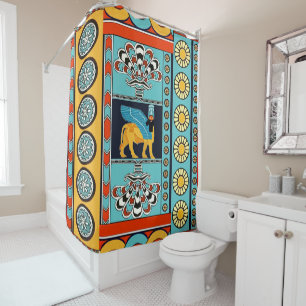 Rideaux De Douche OEuvre d'art mésopotamienne