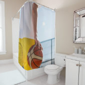 Rideaux De Douche Oeuvre de basket-ball (En situation)