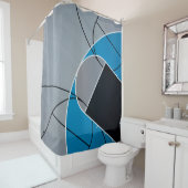 Rideaux De Douche Oeuvre de basket-ball cool (En situation)