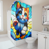 Rideaux De Douche Oeuvre de Kitten (En situation)