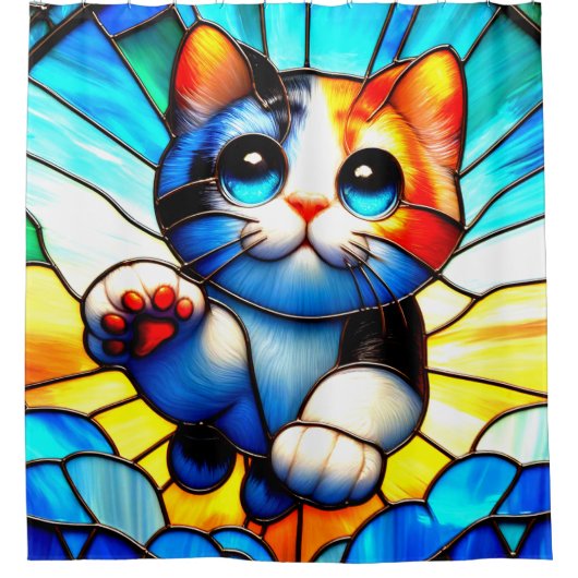 Rideaux De Douche Oeuvre de Kitten (Devant)
