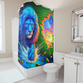 Rideaux De Douche OEuvre de Lion (En situation)