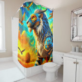 Rideaux De Douche OEuvre de Lion (En situation)