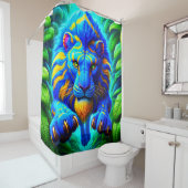 Rideaux De Douche OEuvre de Lion (En situation)