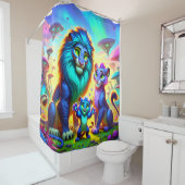 Rideaux De Douche OEuvre de Lion (En situation)