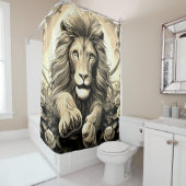 Rideaux De Douche OEuvre de Lion (En situation)