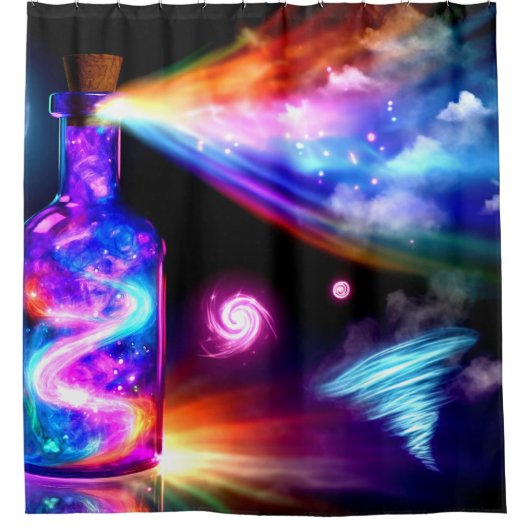 Rideaux De Douche Oeuvre de potion (Devant)