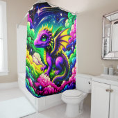 Rideaux De Douche Oeuvre Dragon (En situation)