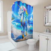 Rideaux De Douche Oeuvre d'Unicorne (En situation)