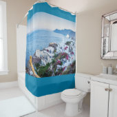 Rideaux De Douche Oia, Santorin, Grèce (En situation)