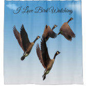 Rideaux De Douche Oies canadiennes volant ensemble conception des en (Devant)