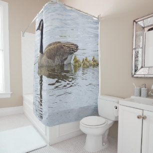 Rideaux De Douche Oies Et Oies Canadiennes