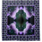 Rideaux De Douche Oignon Abstrait de Scallion Violet Fleur (Devant)